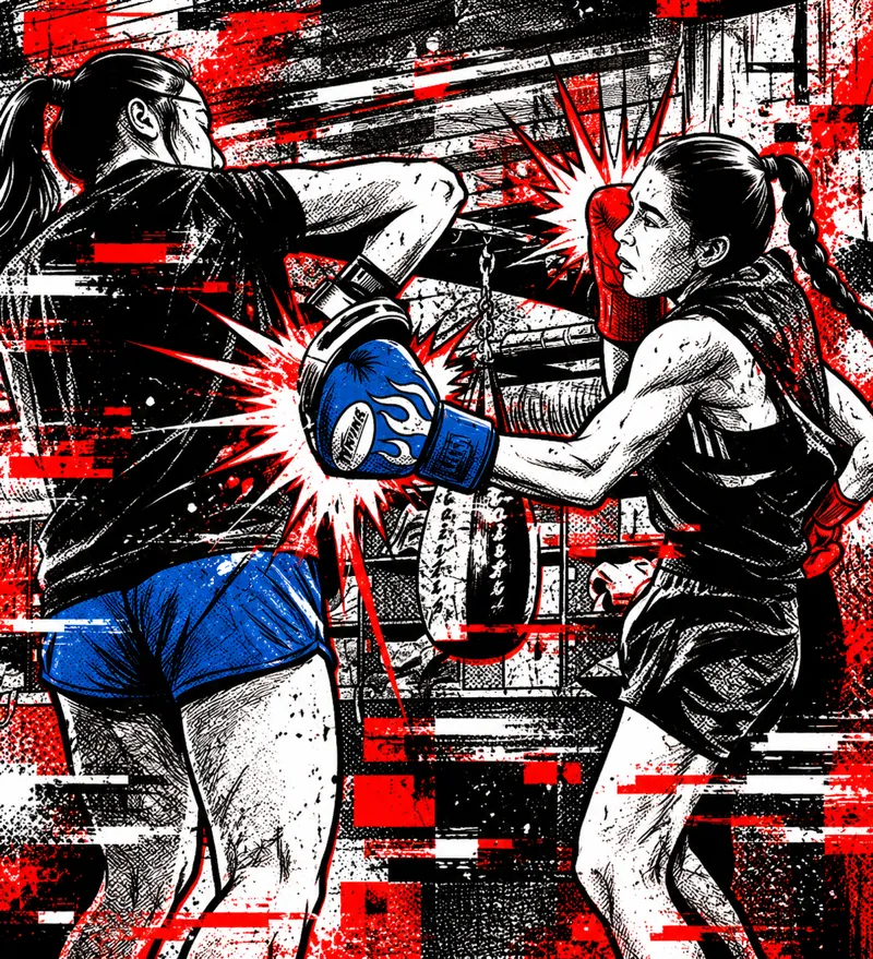 Women's boxing class